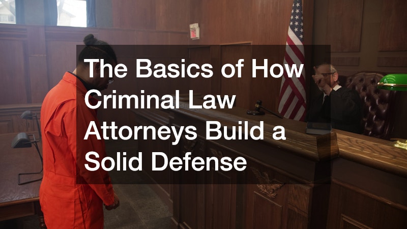 The Basics of How Criminal Law Attorneys Build a Solid Defense